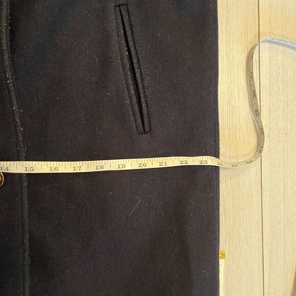 Vintage 80s Antels wool coat gold buttons oversized - Picture 10 of 11